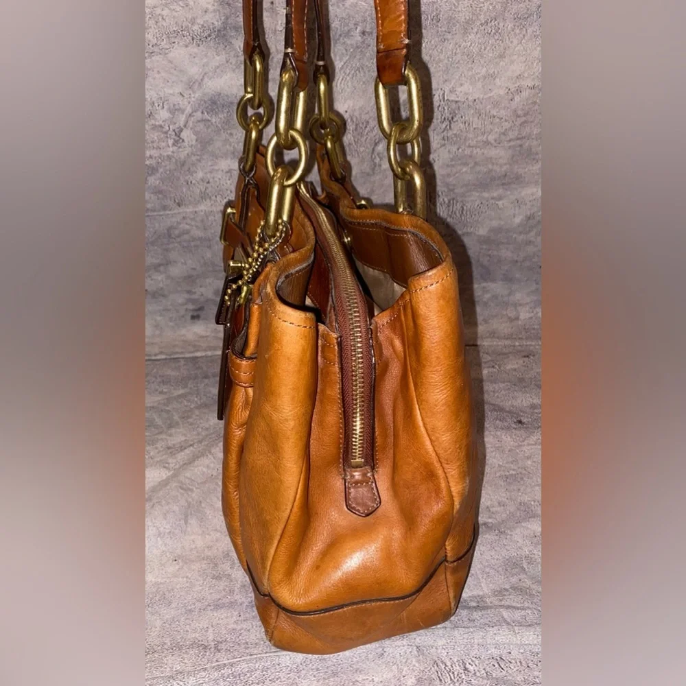 Vintage Coach Carryall Chelsea Jayden 17811 Shoulder Bag Tote Leather Y2K 2000s - Picture 4 of 10